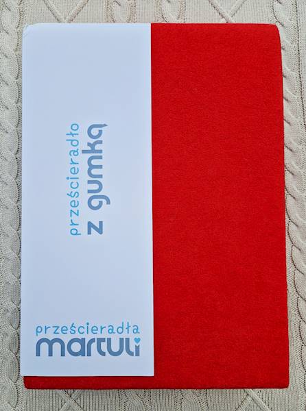 Prześcieradło Martuli Frotte 180x200 8 czerwony