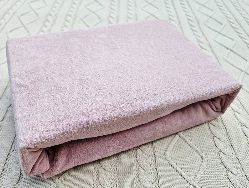 Prześcieradło Martuli Frotte 200x220 33 pudrowy róż