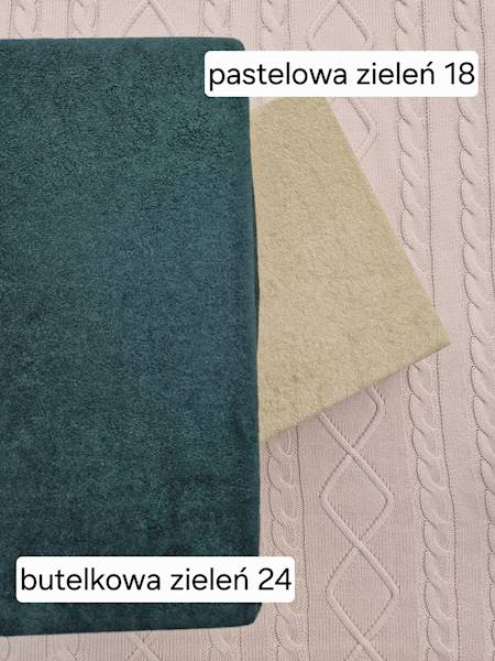 Prześcieradło Martuli Frotte 180x200 24 butelkowa zieleń