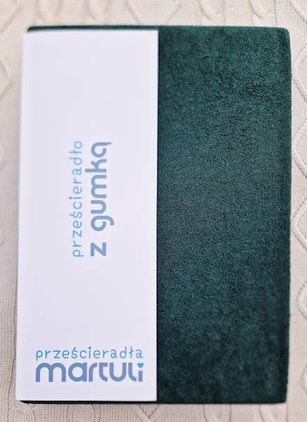Prześcieradło Martuli Frotte 180x200 24 butelkowa zieleń