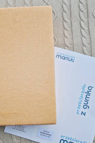 Prześcieradło Martuli Frotte 200x220 42 morela woland