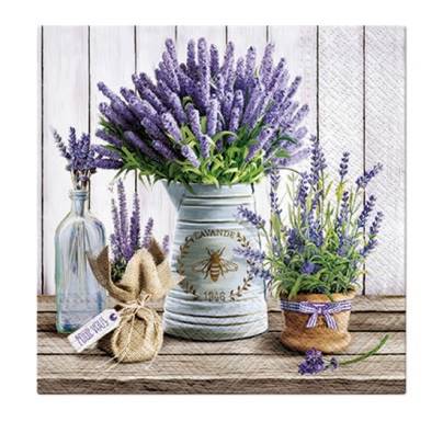 Serwetka PAW 33x33 20 szt SDL122500 Lavender in bucket