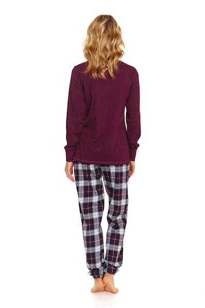 Piżama Dr Nap damska PM.7100 burgundy XL