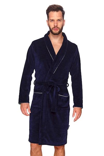 Szlafrok Męski Dr.NAP SMS.6063 L navy blue