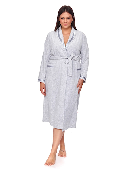 Szlafrok Damski Dr nap SWO.1008 grey melange 3XL