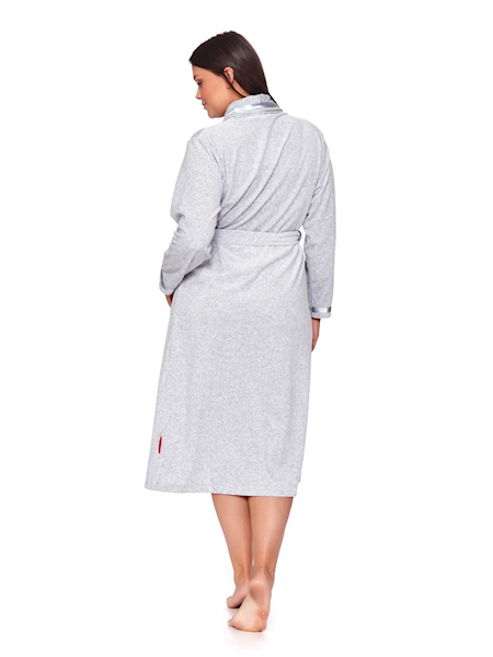 Szlafrok Damski Dr nap SWO.1008 grey melange 3XL