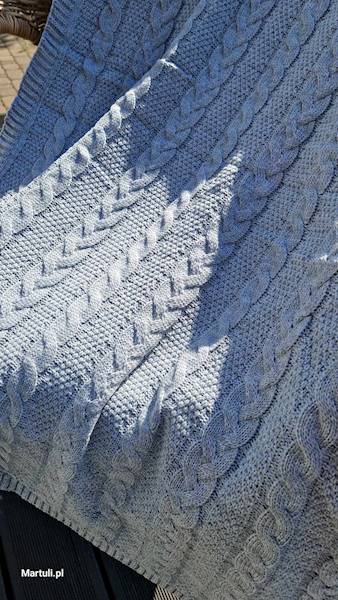 Koc EKO bez podszycia 150x200 jasny popiel