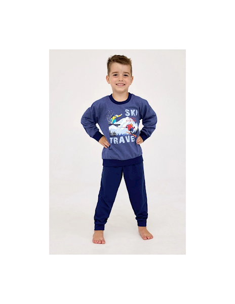 Piżama Cornette Boy Ski granat 140