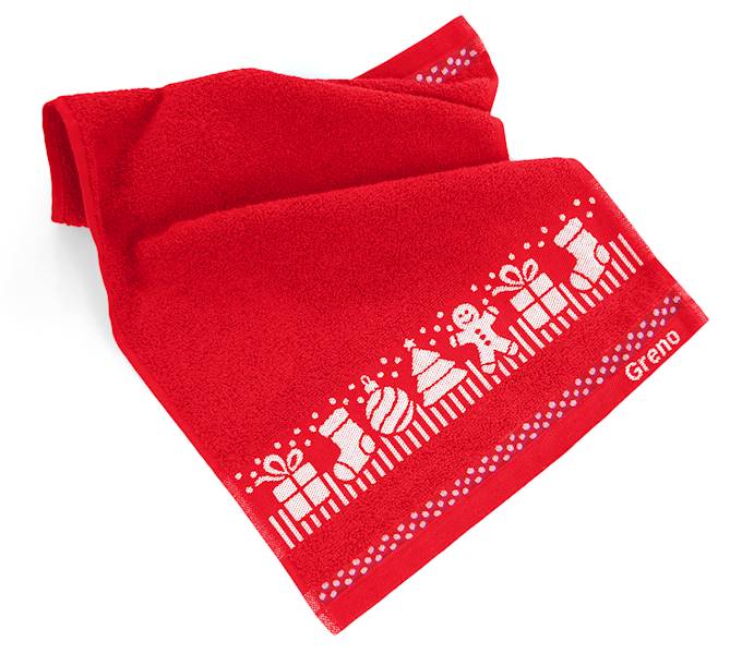 Ręcznik Greno Xmas mess Ciastek 30x50 beż