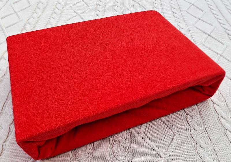 Prześcieradło Martuli Frotte 200x220 8 czerwony