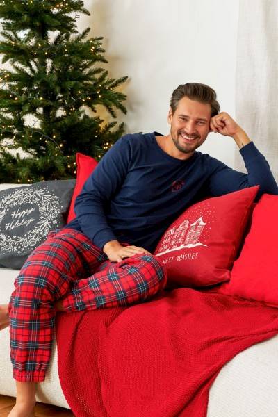 Piżama Dr Nap męska  PMB.7128 navy blue L