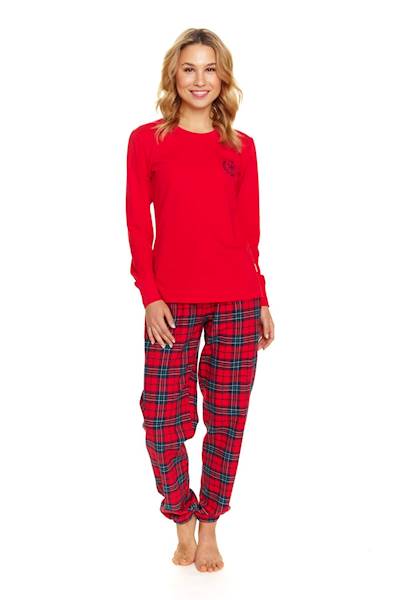 Piżama Dr Nap damska PM.7127 red S