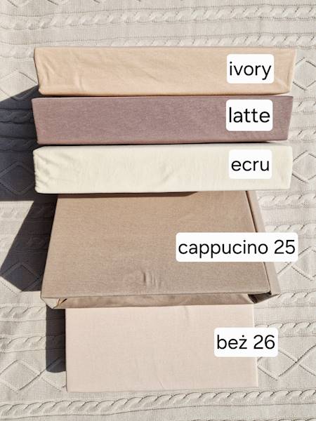 Prześcieradło Martuli Jersey 90x200 latte
