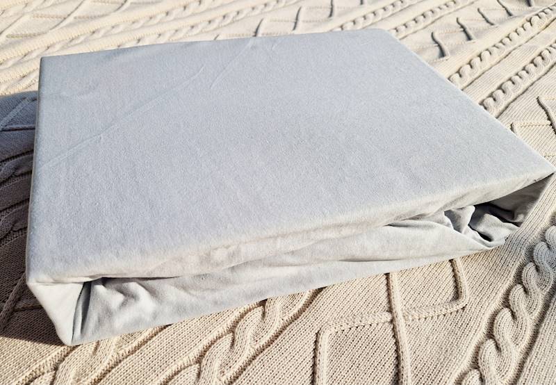 Prześcieradło Martuli Jersey 90x200 silver