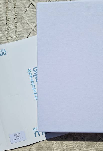 Prześcieradło Martuli Jersey 200x220 white