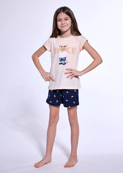 Piżama Cornette Girl Nice brzoskwiniowy 140 k