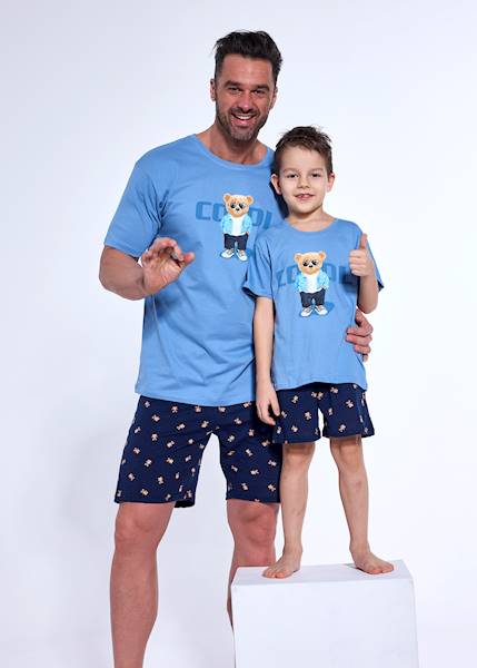 Piżama Cornette Boy Cool niebieski 128 k