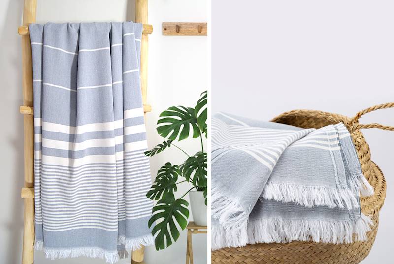 Ręcznik Greno Plażowy 90x180 Elegant popiel