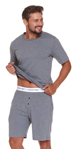 Piżama Dr Nap męska  PMB.4332 L dark grey