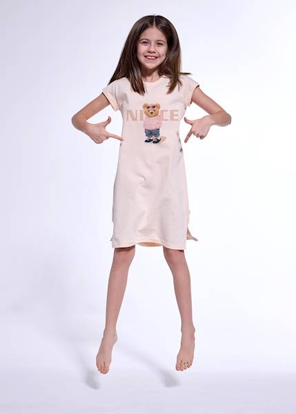 Koszula Cornette Girl Nice 2 brzoskwiniowy 164 k