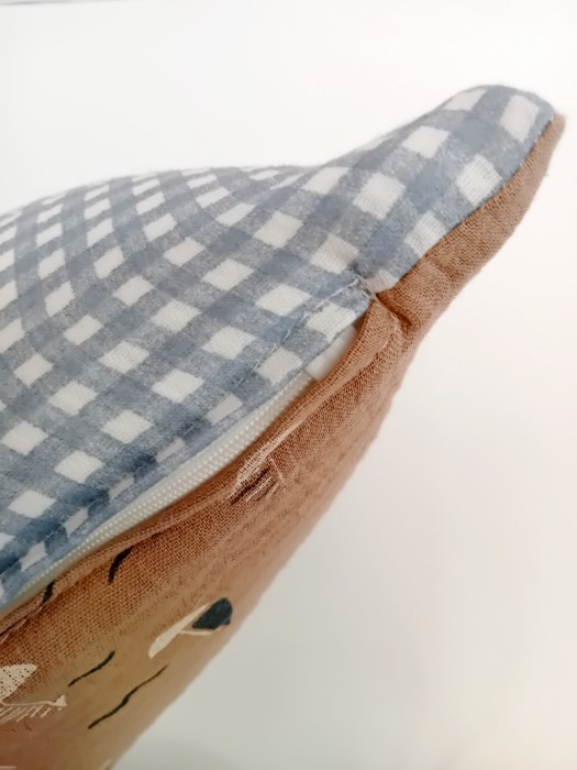 Poszewka muślin Martuli 40x40 ŻAGLÓWKI