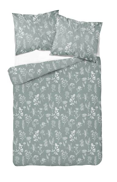 Pościel Martuli Satyna bawełniana 140x200 5080C Zielnik miętowy