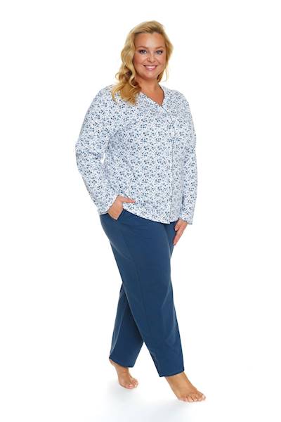 Piżama Dr Nap damska PB.5282 Navy Bloom XL