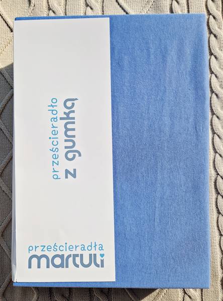 Prześcieradło Martuli Jersey 100x200 38 ciemny blue