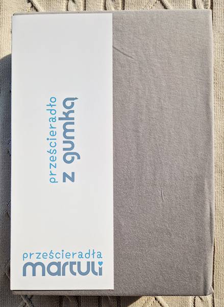 Prześcieradło Martuli Jersey 140x200 3 srebrny