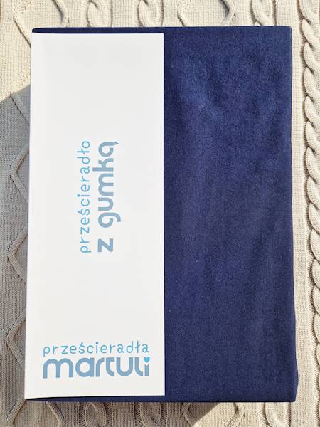 Prześcieradło Martuli Jersey 200x220 16 granat