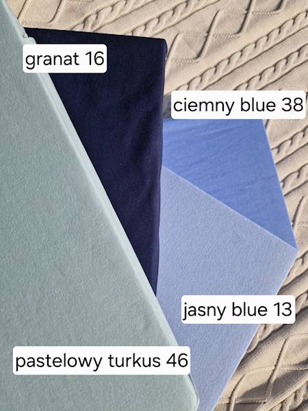 Prześcieradło Martuli Jersey 160x200 13 jasny blue