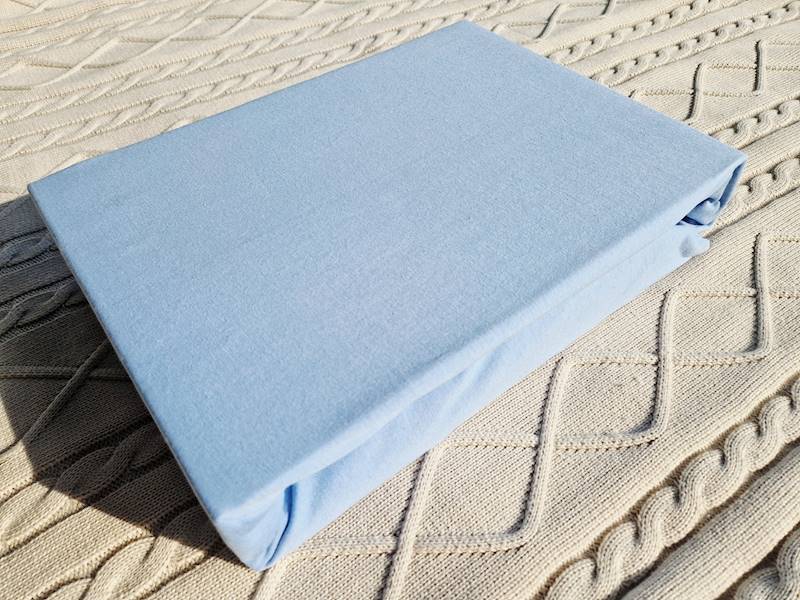 Prześcieradło Martuli Jersey 160x200 13 jasny blue