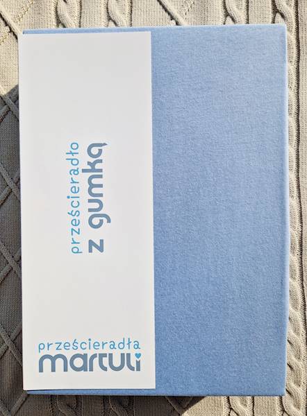 Prześcieradło Martuli Jersey 160x200 13 jasny blue