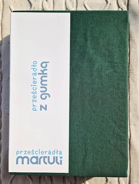 Prześcieradło Martuli Jersey 100x200 32 zieleń butelkowa