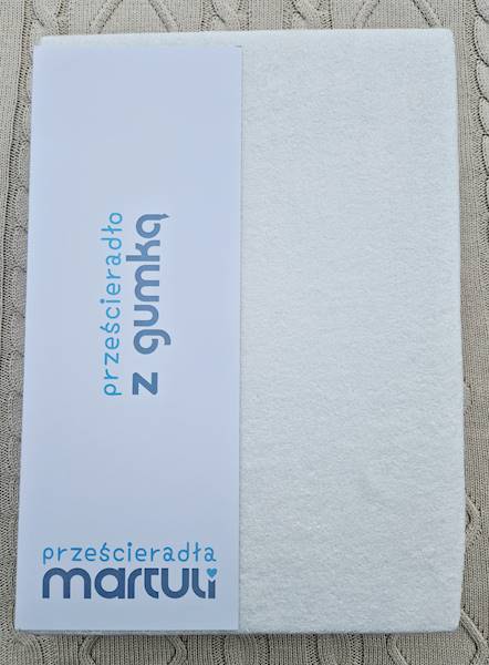 Prześcieradło Martuli Frotte 120x200 2 ecru