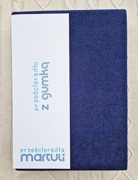 Prześcieradło Martuli Frotte 200x220 16 granat