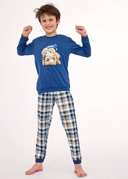 Piżama Cornette Boy Bears jeans 104 d