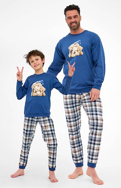 Piżama Cornette Boy Bears jeans 116 d
