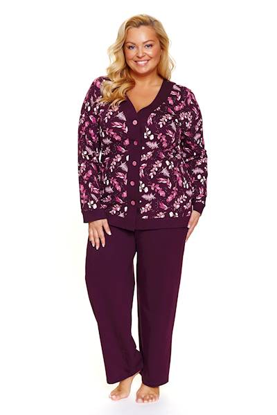 Piżama Dr Nap damska PB.7320 burgundy XXXL