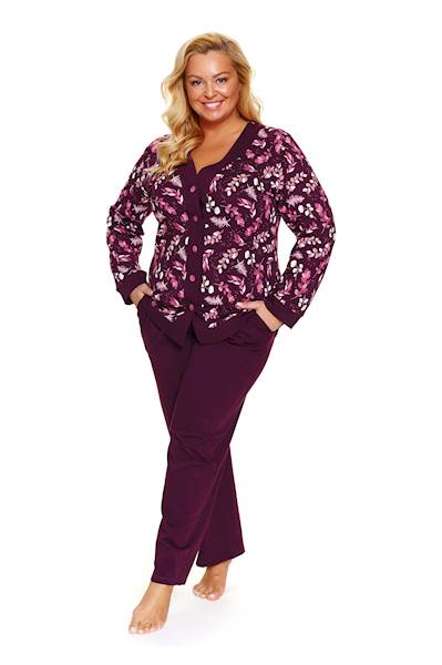 Piżama Dr Nap damska PB.7320 burgundy XXXL