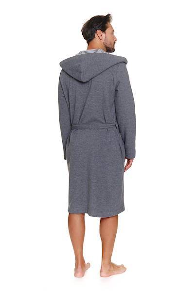Szlafrok Męski Dr nap SMW.7230 dark grey M