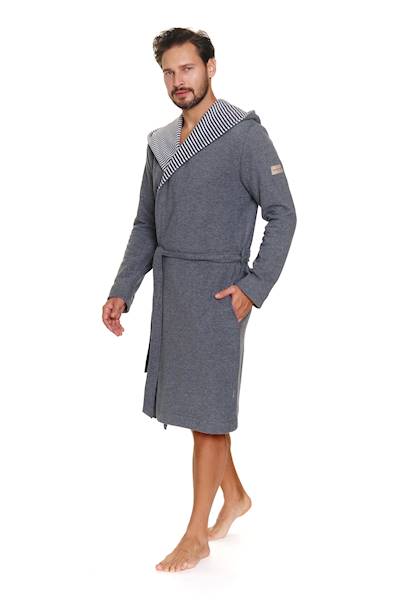 Szlafrok Męski Dr nap SMW.7230 dark grey XXXL