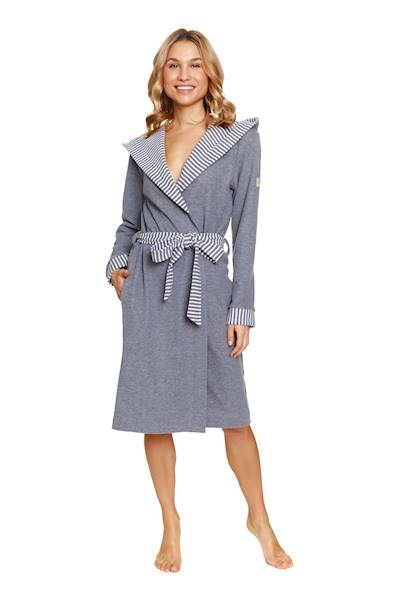 Szlafrok Damski Dr nap SWW.7229 dark grey XXL