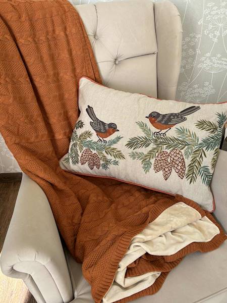 Koc EKO z podszyciem 150x200 rudy