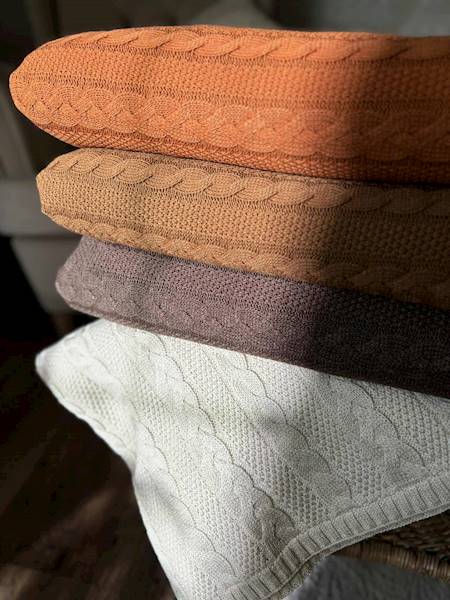 Koc EKO z podszyciem 150x200 rudy