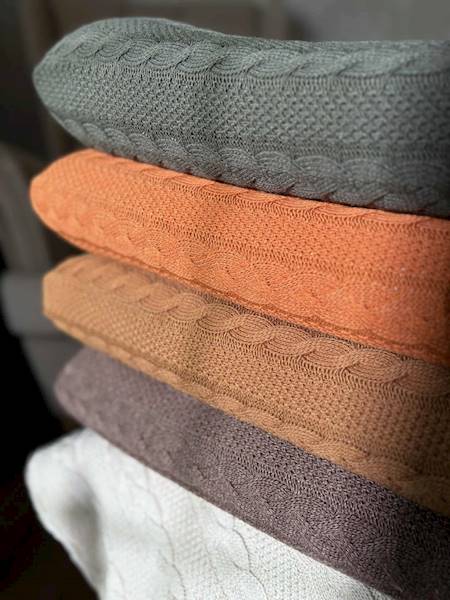 Koc EKO z podszyciem 150x200 rudy