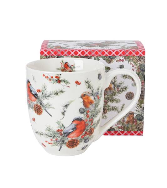 Kubek DUO XXL Christmas Birds 1