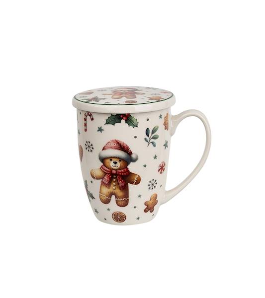 Kubek DUO 360ml z zaparzaczem Christmas Cuties