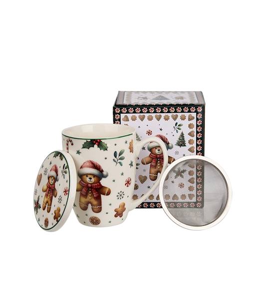 Kubek DUO 360ml z zaparzaczem Christmas Cuties