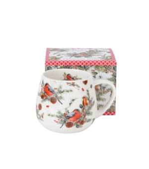 Kubek DUO 430ml baryłka Christmas Birds 1
